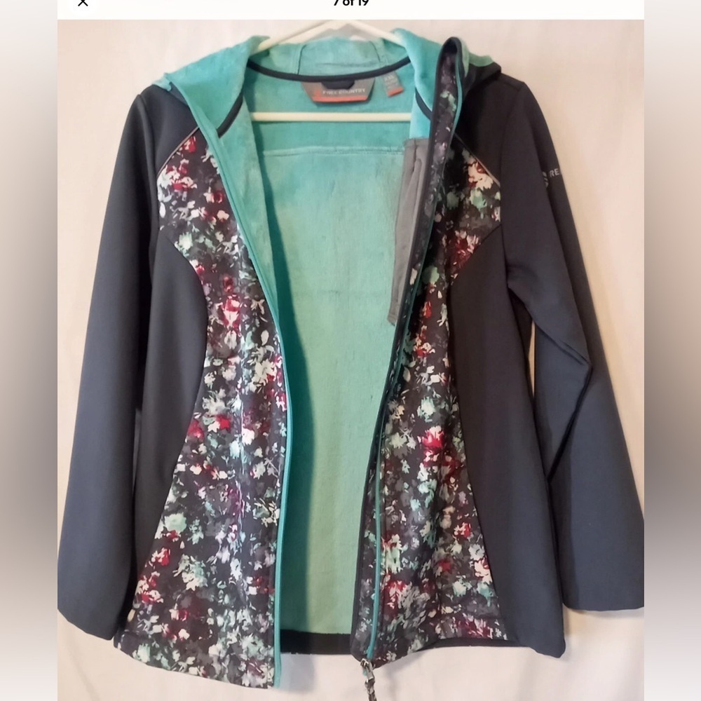 Free Country Youth Girl’s Sz XXL 14/16  Fleece Lined Long Sleeve Spring Jacket. - Picture 5 of 16